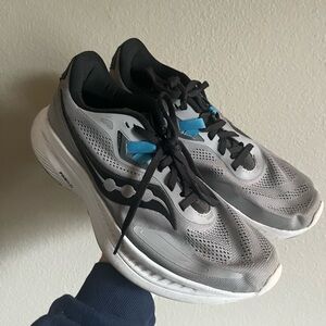 Saucony Guide 15 Men's Running Sneakers Gray Black Blue size‎ 7.5